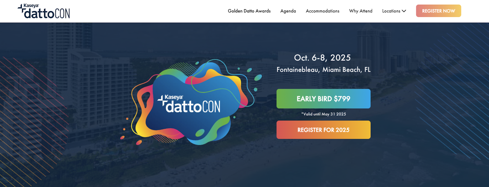 Screenshot of DattoCon.