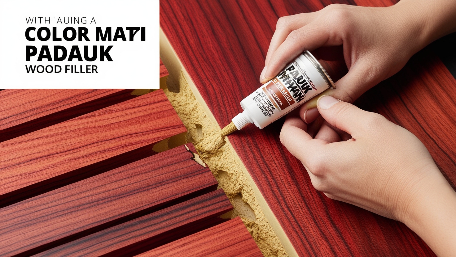 Color Match Padauk Wood Filler