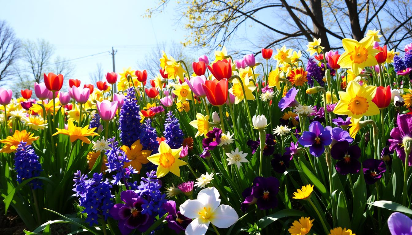 spring blooming flowers