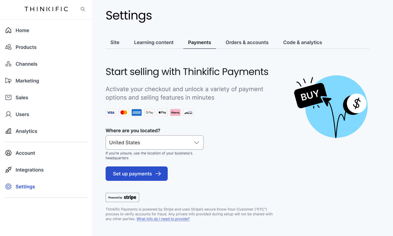 Thinkific Payments