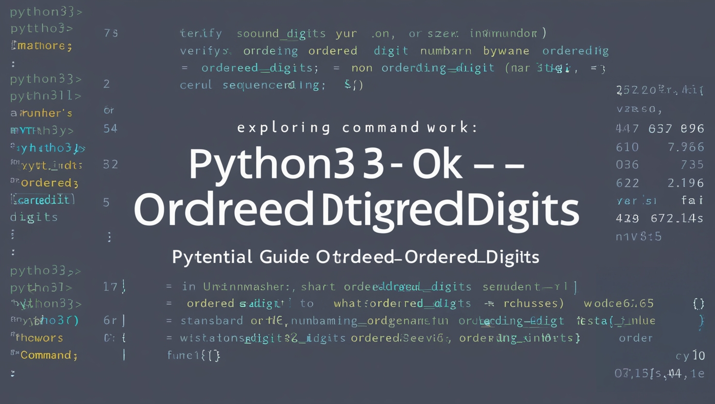 Python3 ok -q ordered_digits