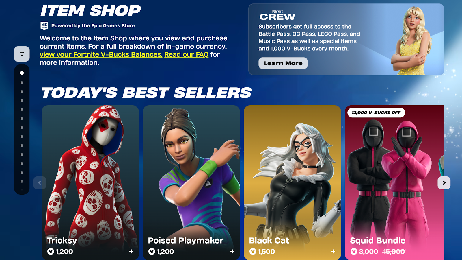 fortnite item shop today