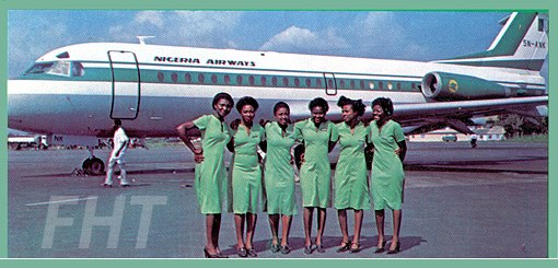 The Nigeria Airways hostesses were an elegant sight to see