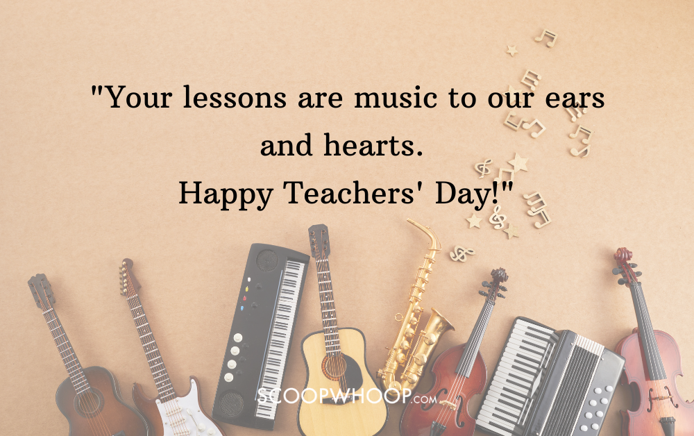 teachers day wishes for music teacher