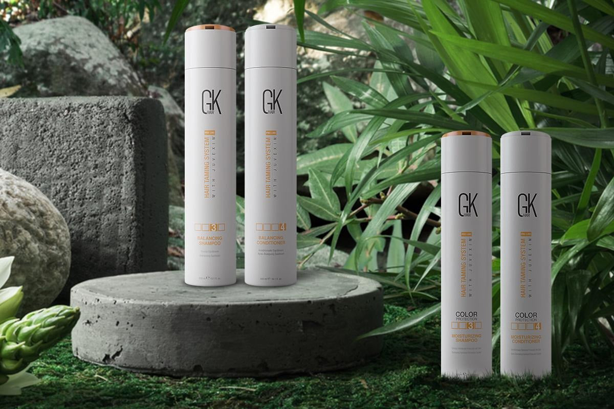 Dos productos de GK Hair