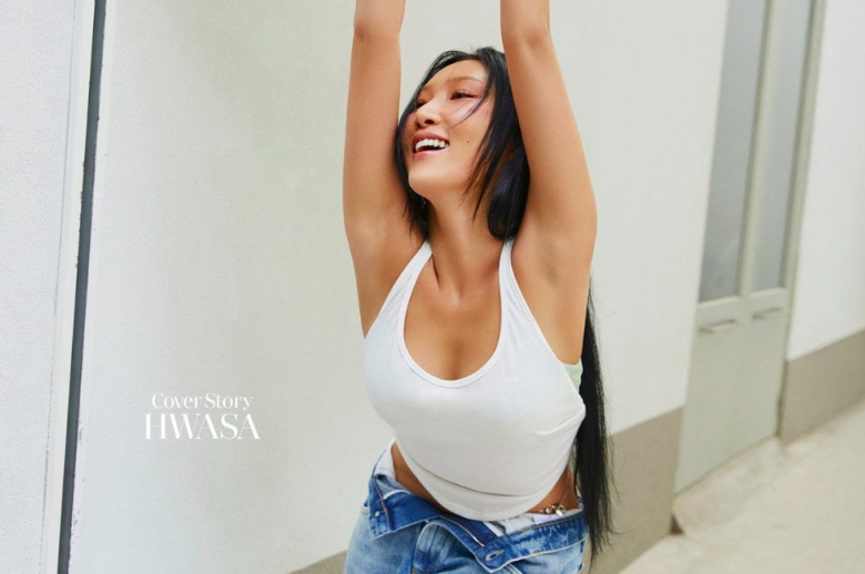 This contains an image of MAMAMOO Hwa Sa