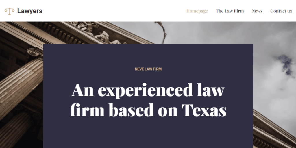 Neve Best WordPress Lawyer Theme