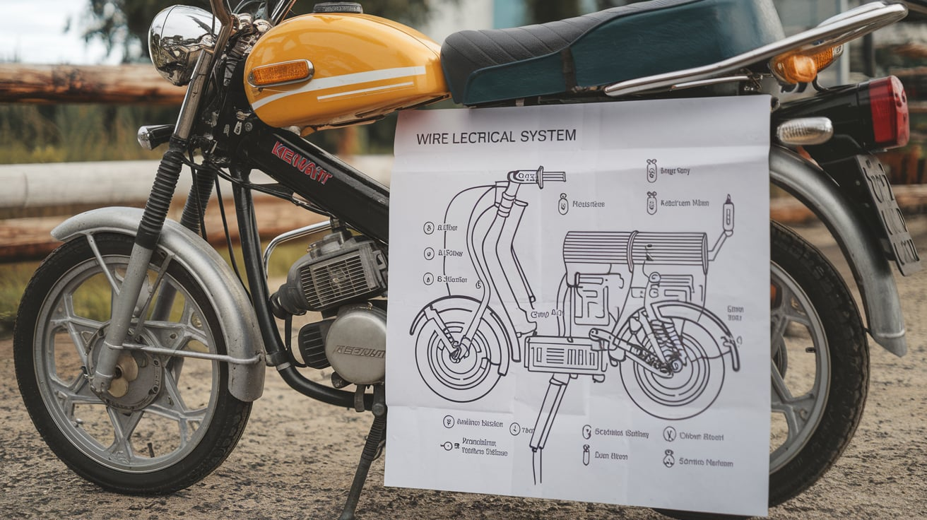 2008 model B 08 Keeway-Fact moped wire diagram