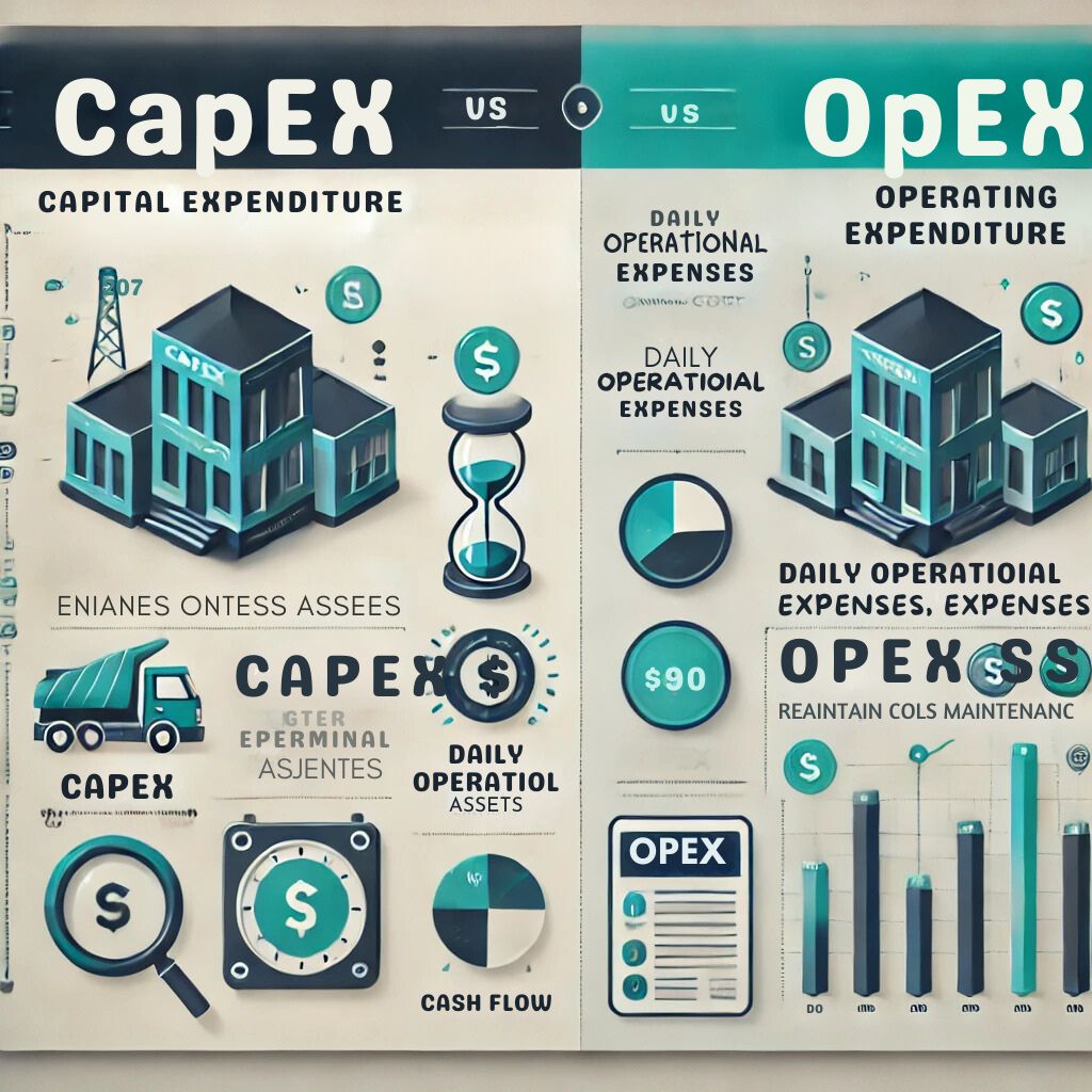 difference between capital expenditure and operating expenditure