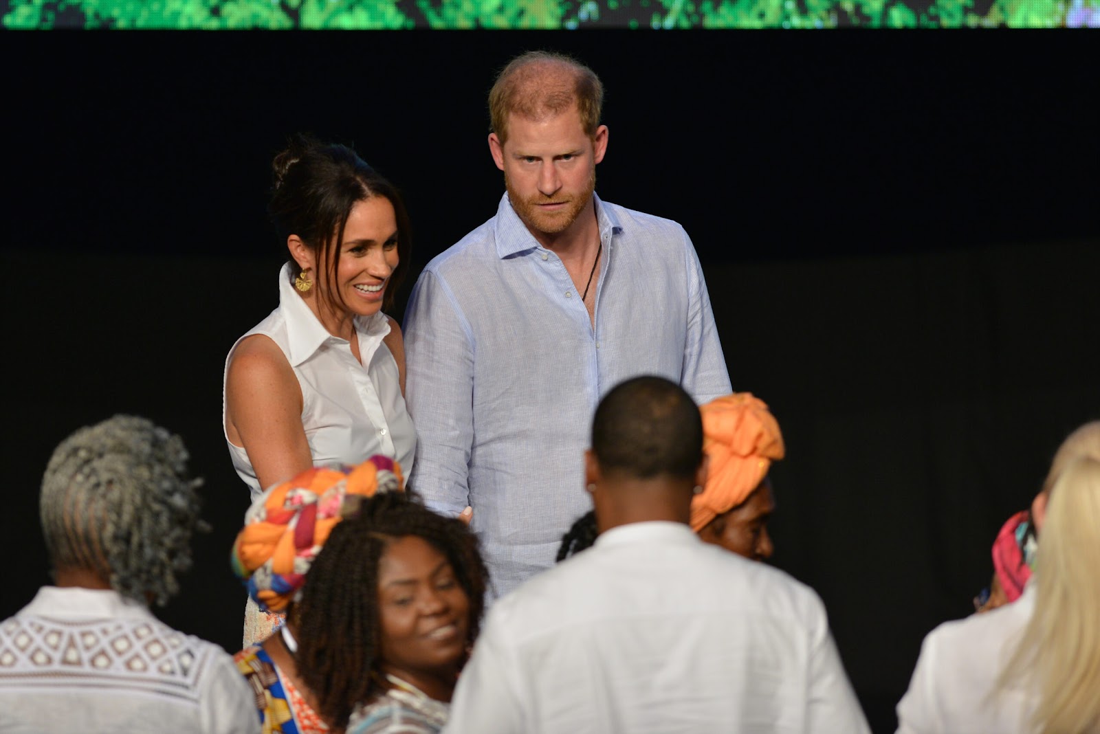 Une photo de Prince Harry et de Meghan Markle.