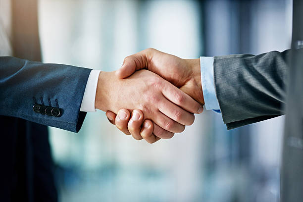 Business man shaking hands