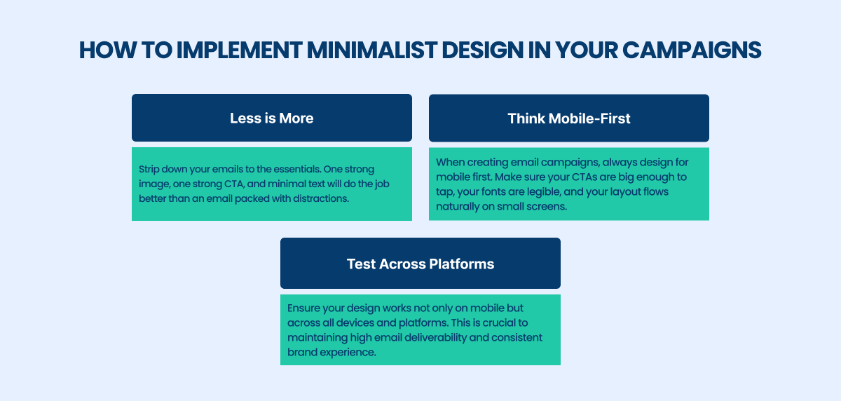 how to implement minimalist design in your campaigns