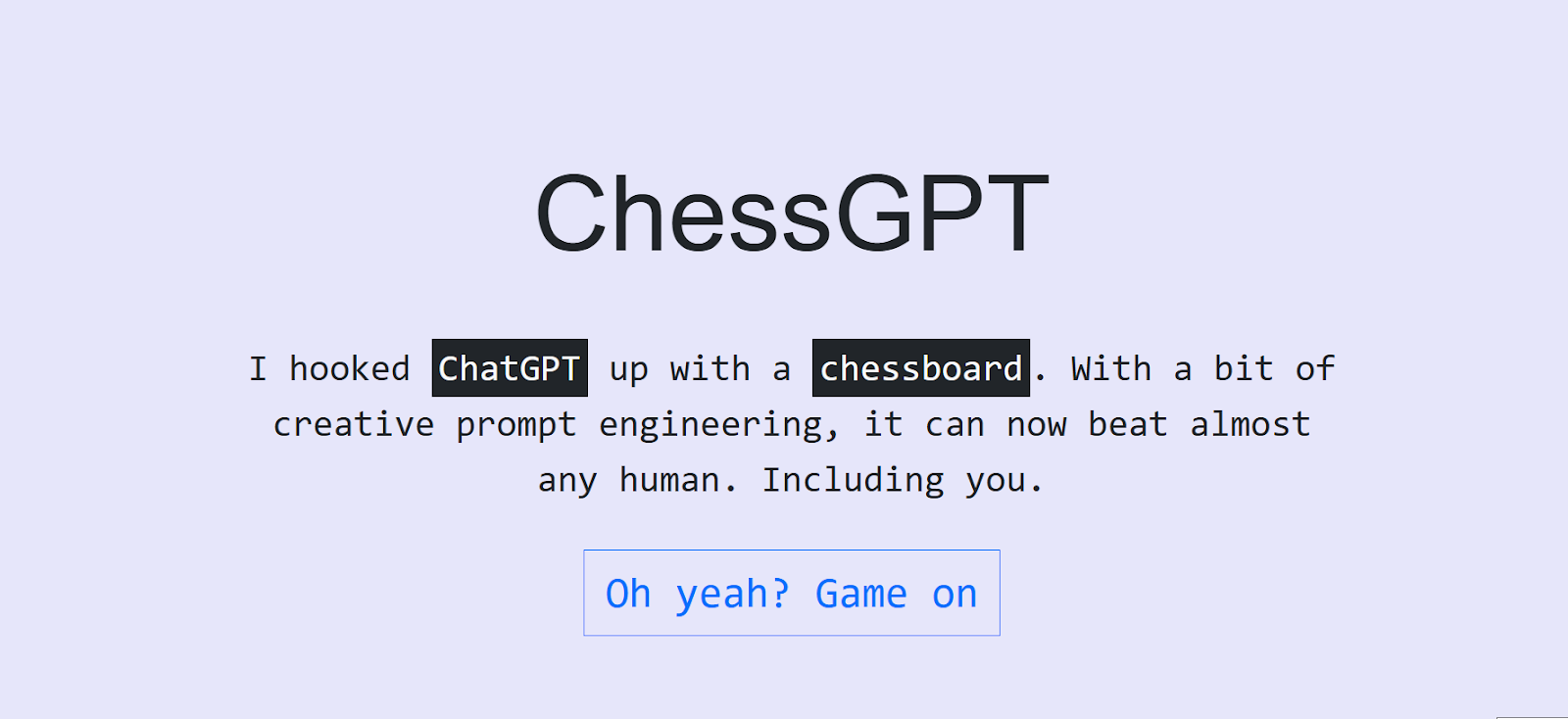 ChessGPT