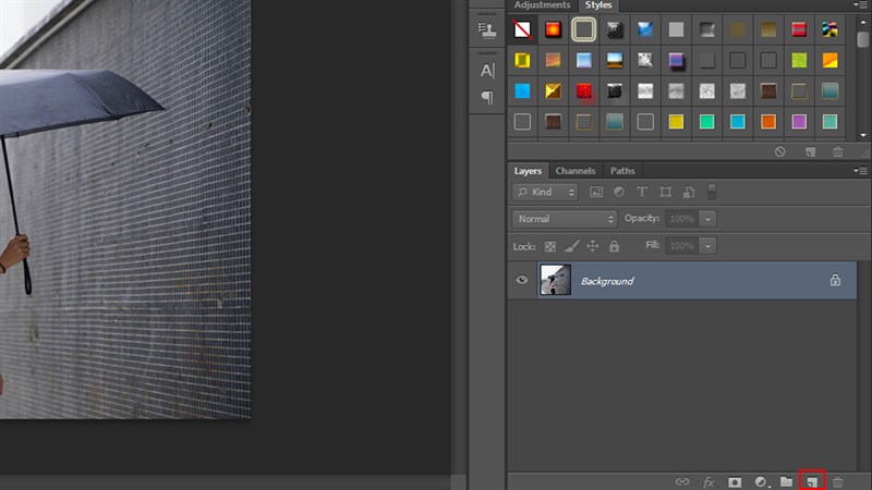 Cách tạo mưa trong Photoshop