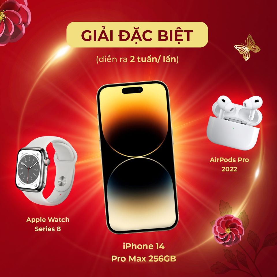 Giải đặc biệt iphone 14Promax của chương trình Mua táo trúng "táo"