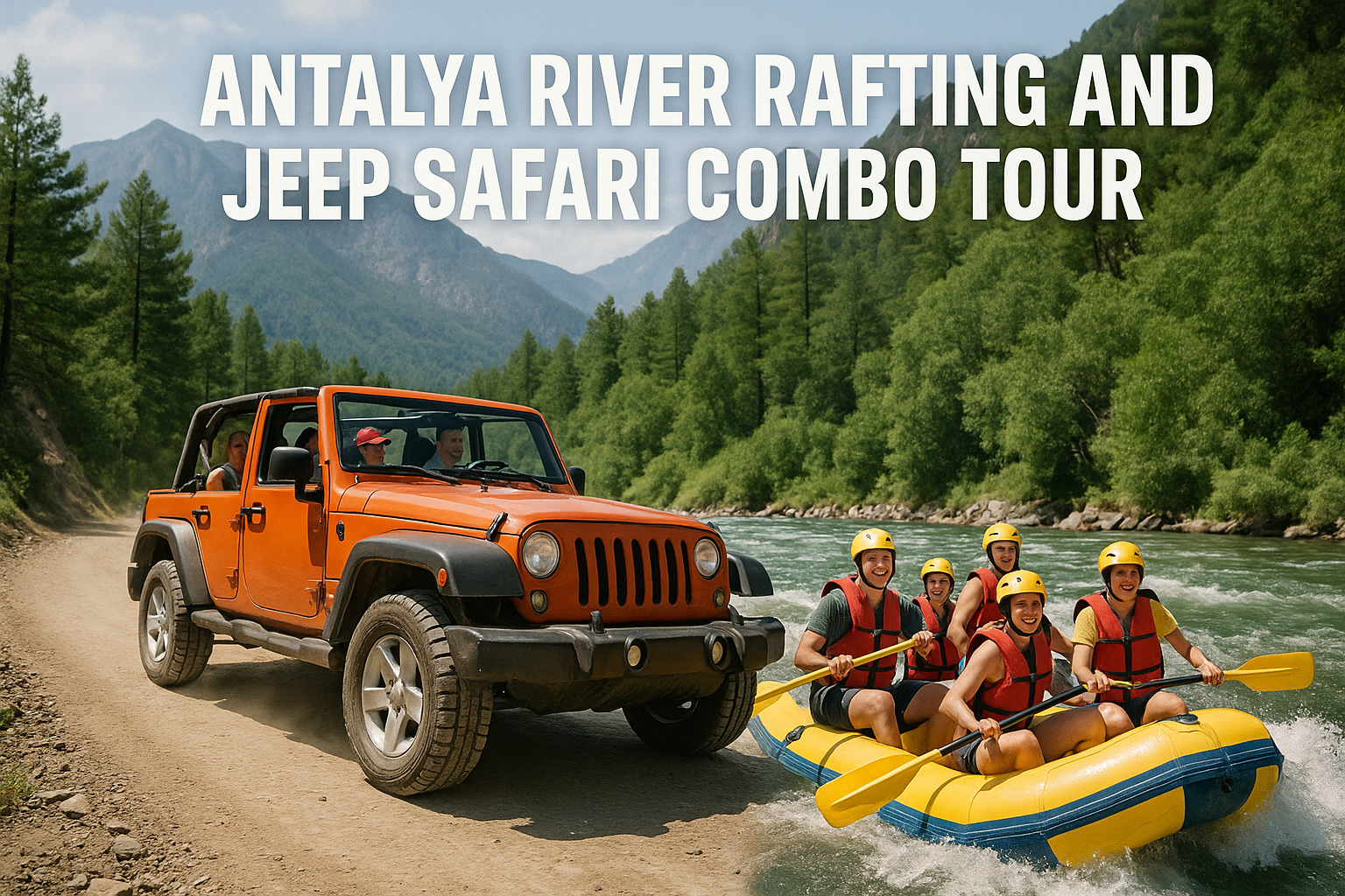 Antalya River Rafting and Jeep Safari Combo Tour