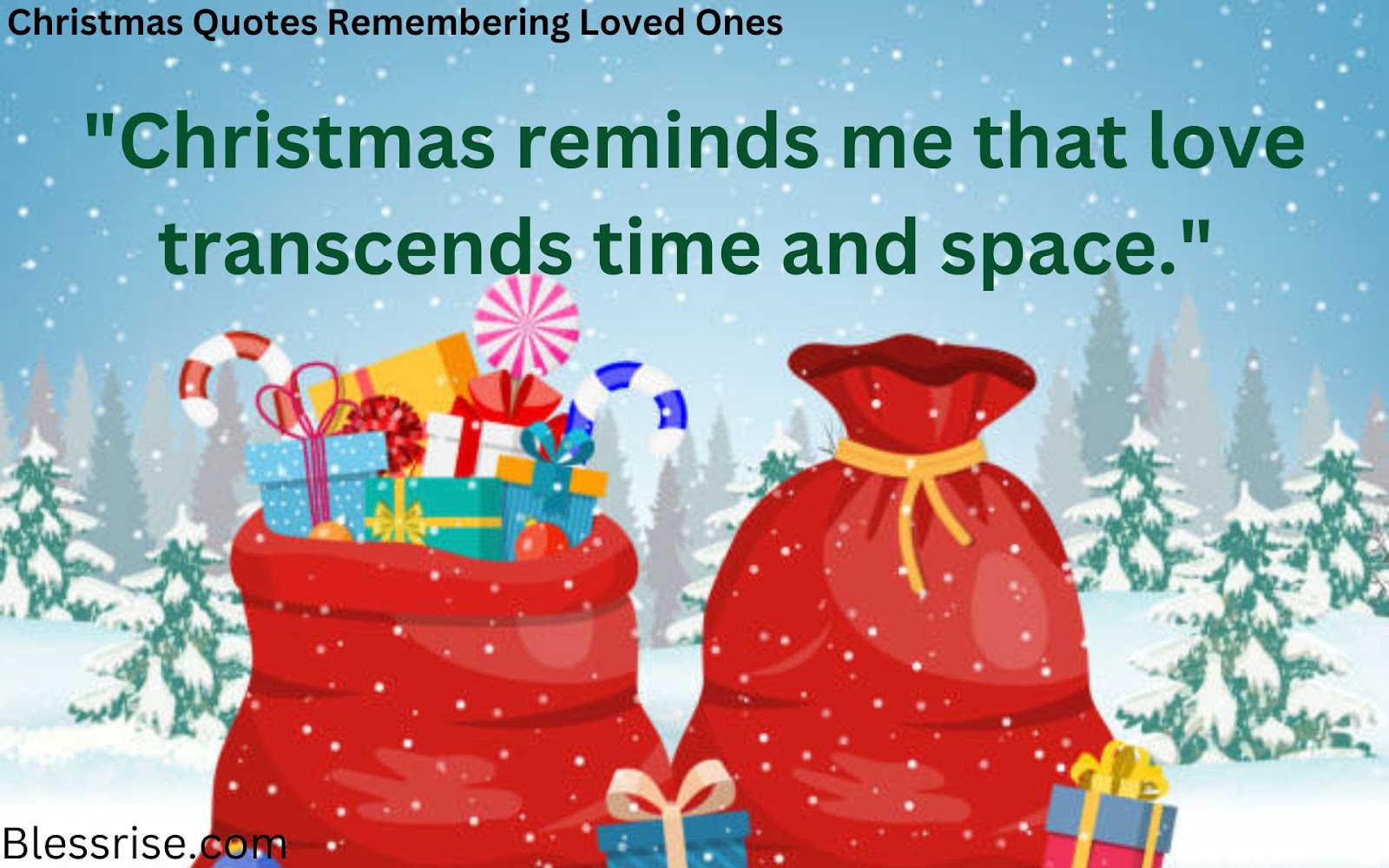 Christmas in memory of loved ones