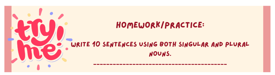 singular and plural nouns