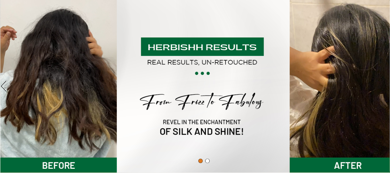 Real result with Herbishh Pro-Keratin and Argan Oil Hair Mask
