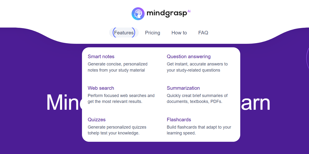 Key Features of Mindgrasp AI