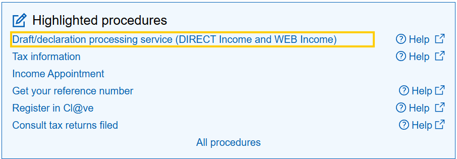 Step by step digital tax declaration submission