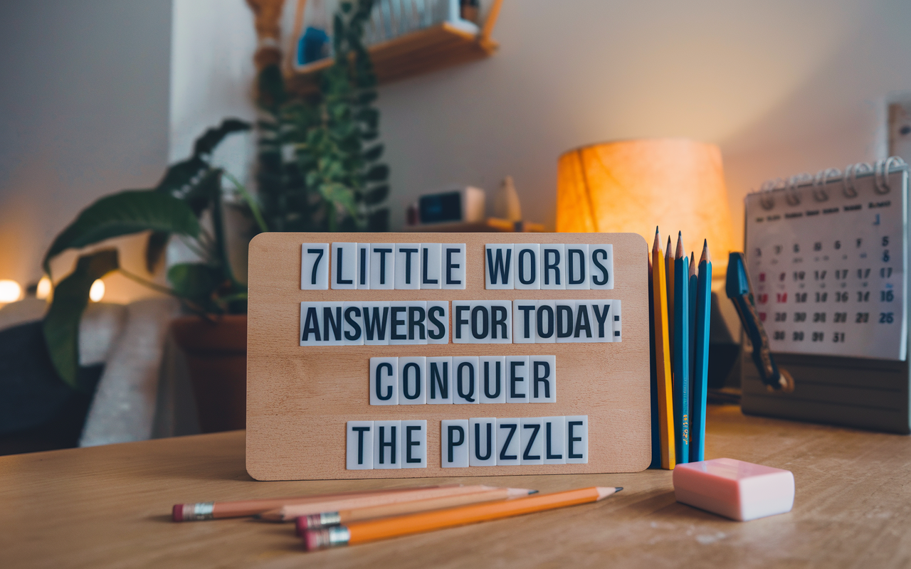 7 Little Words Answers for Today