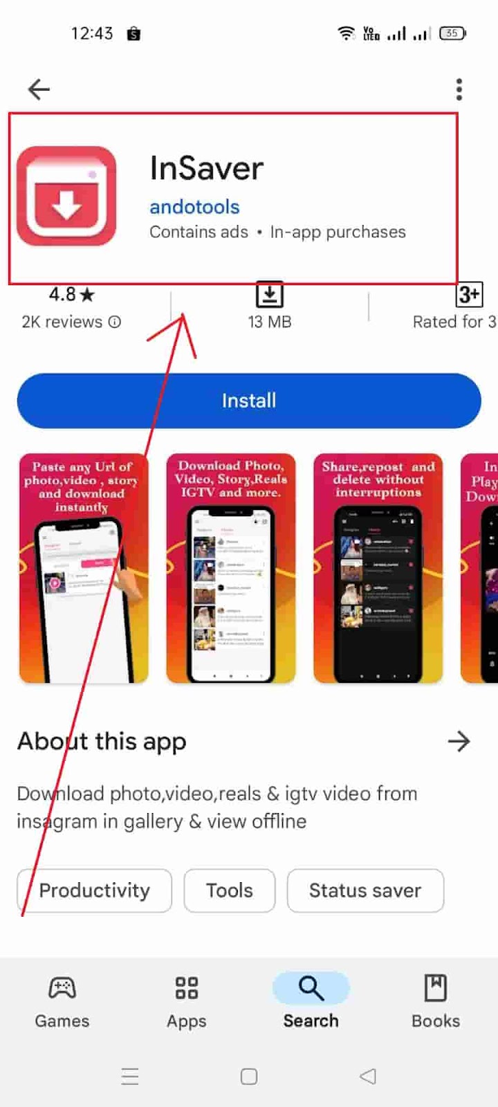 How To Download Instagram Videos - In Saver