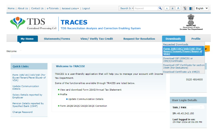 How To Download And Fill Form 26QB For TDS Payment On Purchase/Sale Of Property