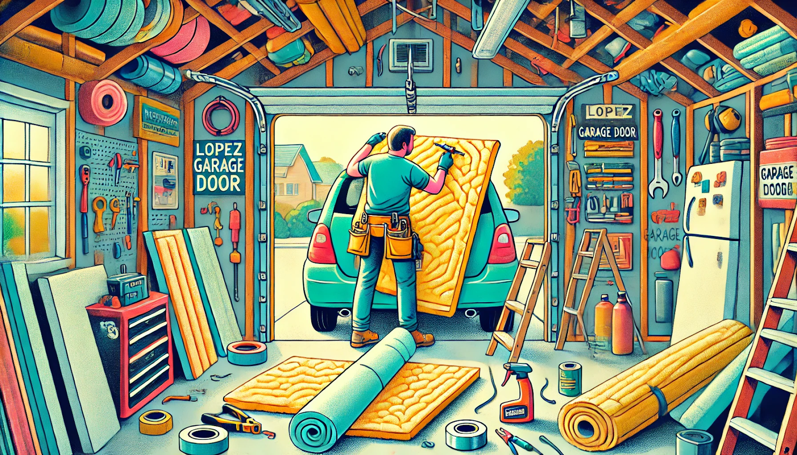 how to insulate your garage door