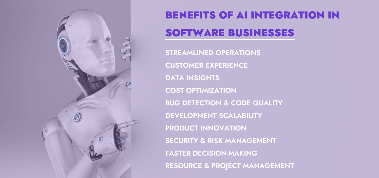 benefits of ai integration in software business