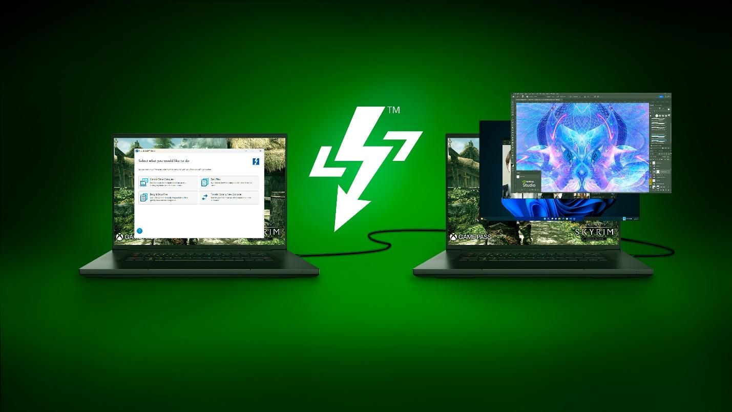 A laptops connected to each other

Description automatically generated