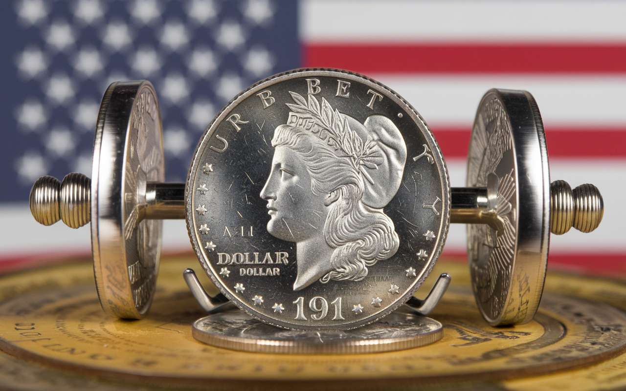 1911 Quarter Dollar Liberty Barbell