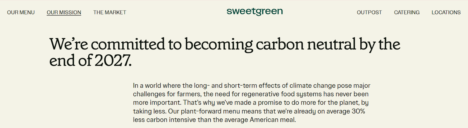 Sweetgreen dashboard
