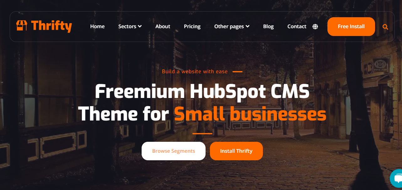 Thrifty HubSpot blog theme