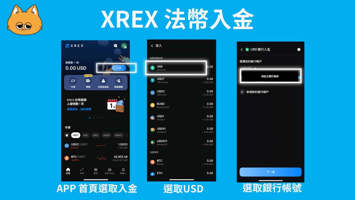 2024 最新｜XREX 交易所出金入金方法教學：詳細圖解、手續費、額度懶人包