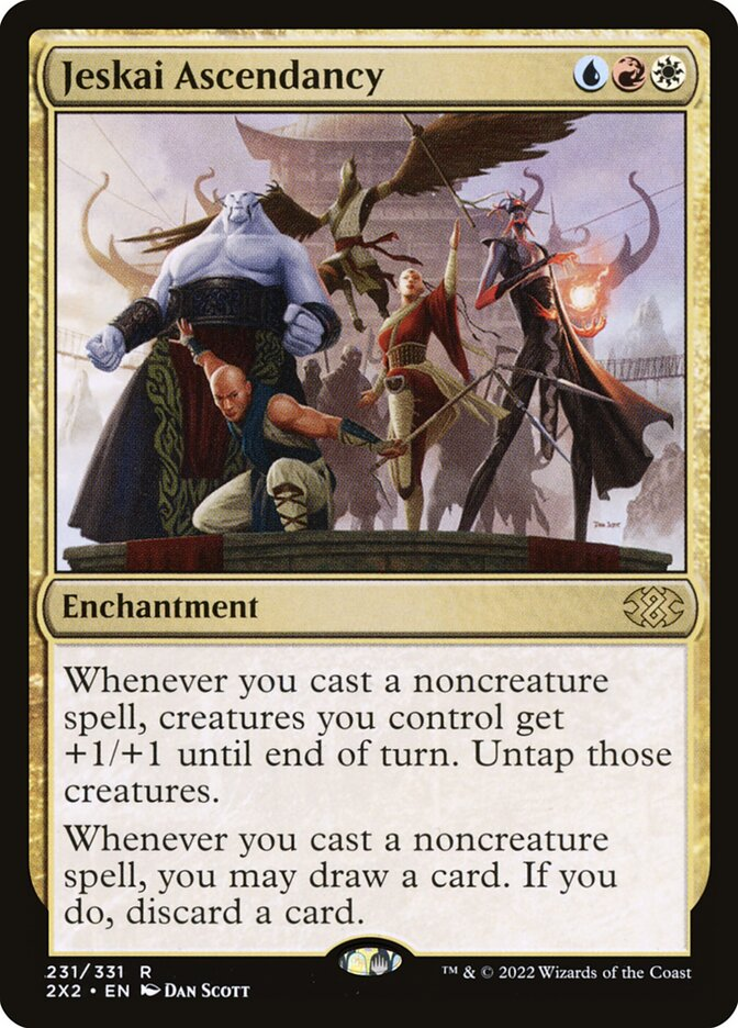 Jeskai Ascendancy. Illustrated by Dan Murayama Scott.