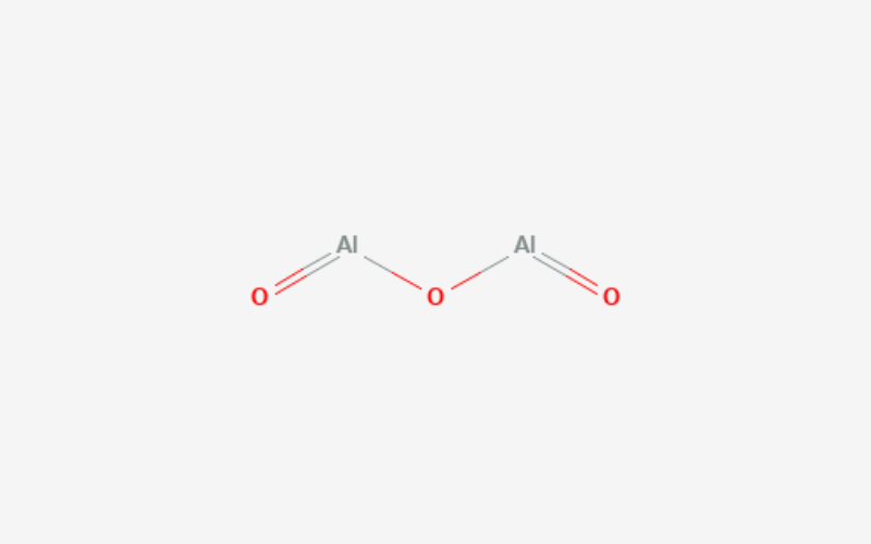 Alumina powder’s chemical structure (Al2O3)