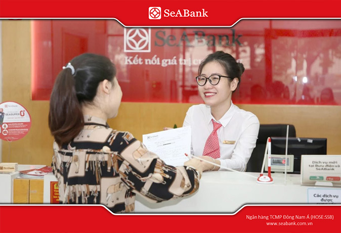 SeABank is the most popular bank in Vietnam, supporting quick and simple card registration for customers.