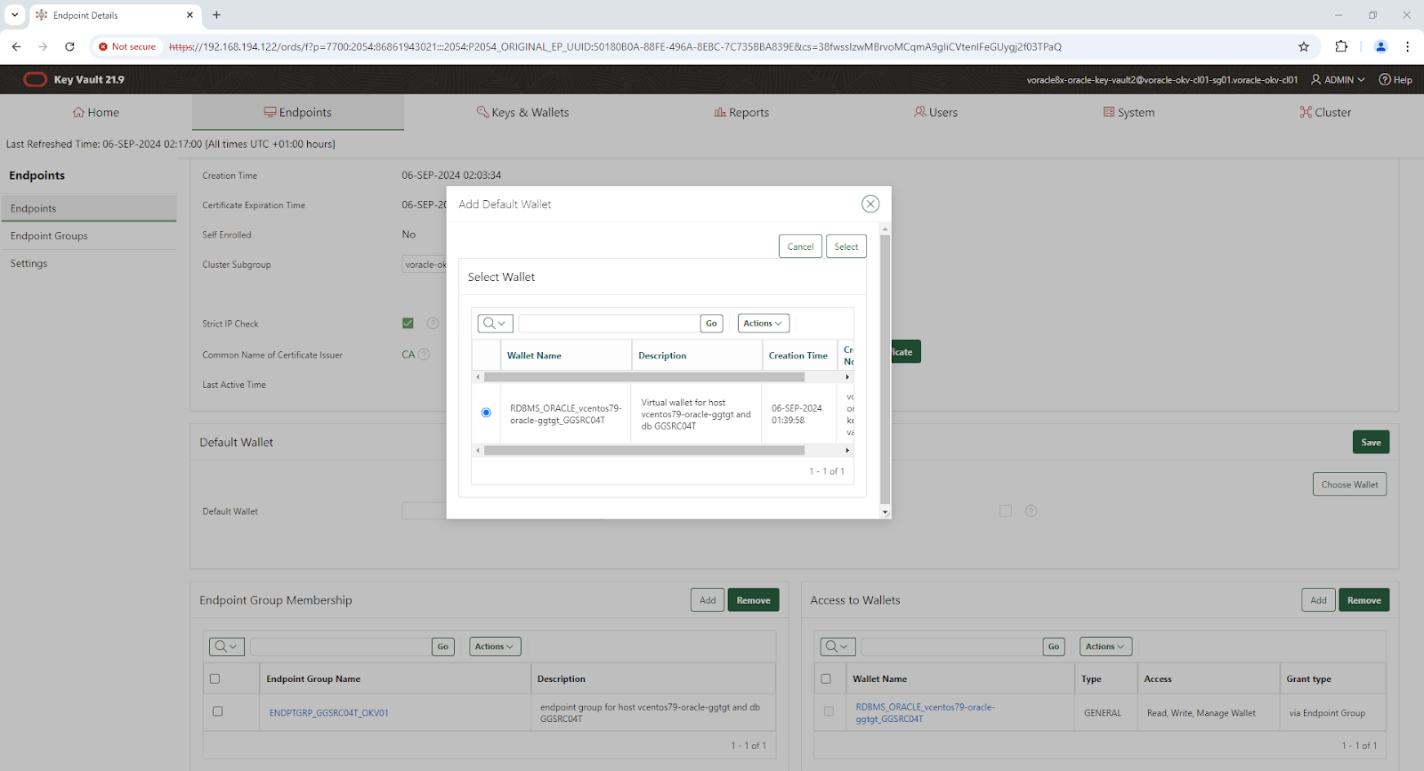 Endpoint Details - Google Chrome
