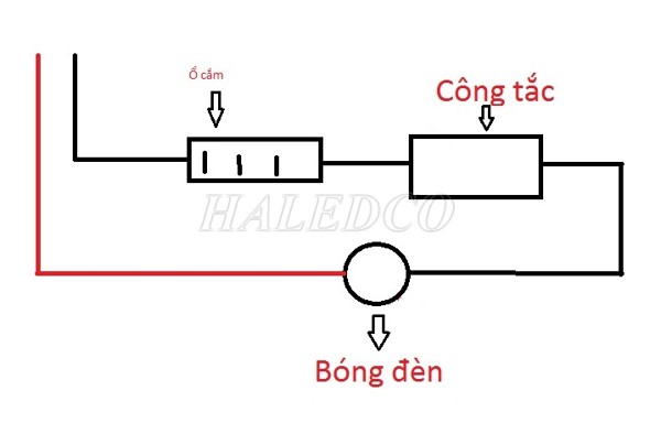 Sơ đồ đấu nối công tắc đèn đúng