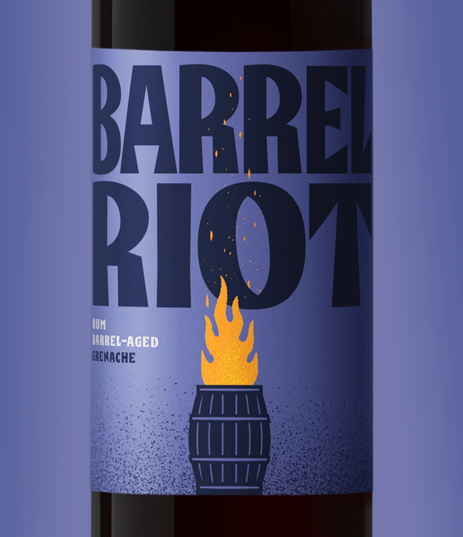 Image from the Barrel Riot: Crafting a Wine Branding and Visual Identity article on Abduzeedo