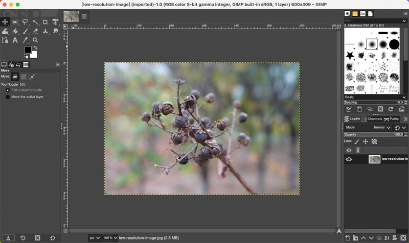 Import Image to GIMP