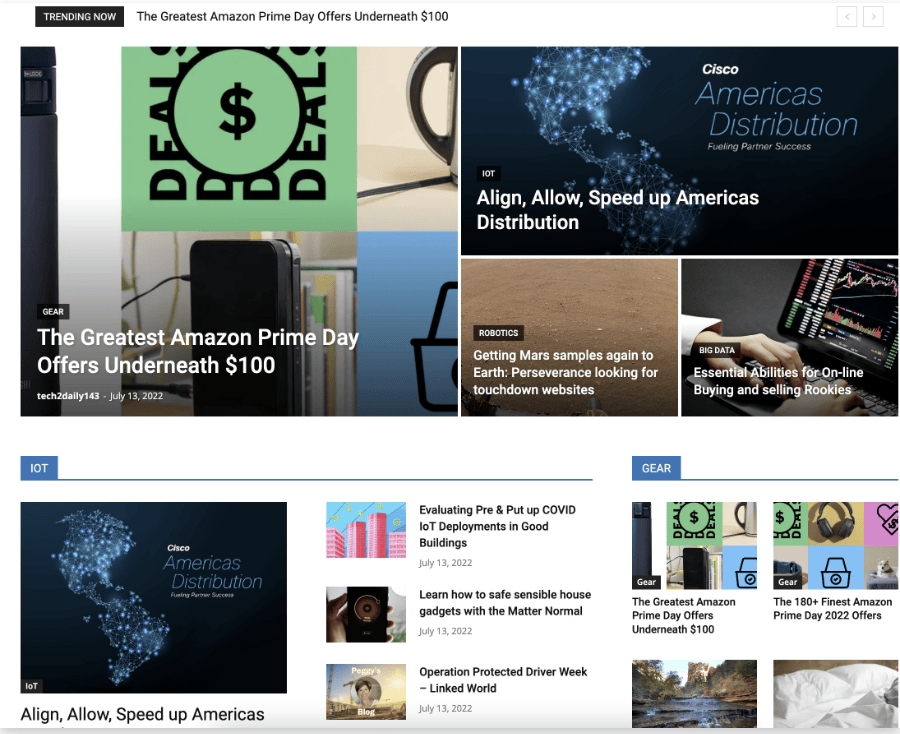 Example of a link farm website