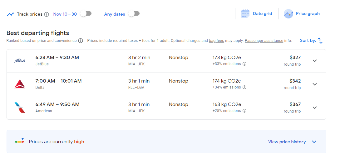 how to use google flights 