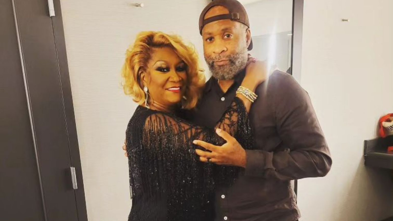 Zuri Kye Edwards with his mother