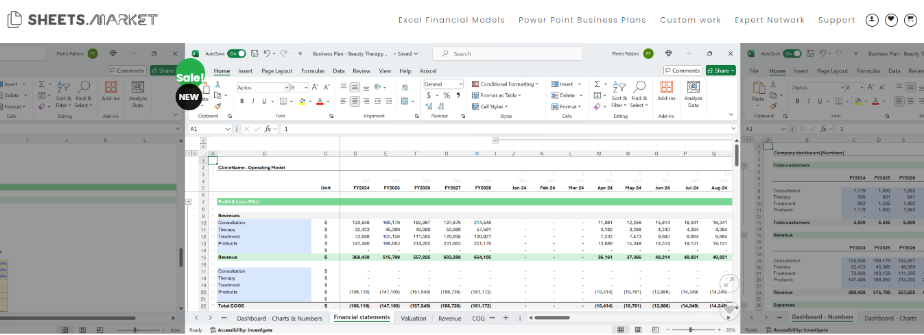 Orthopedic Clinic Financial Model Template