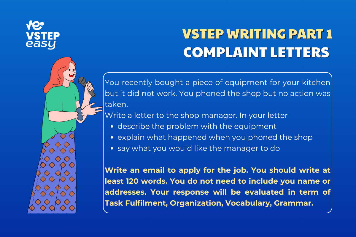 Ví dụ về complaint letter