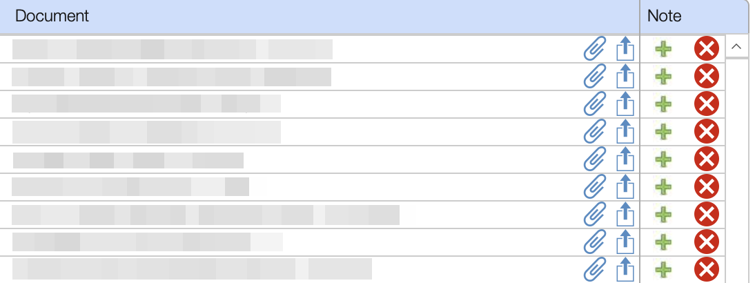 A screenshot of a FileMaker layout with several entries in a table, with attached images. Using FileMaker AI script steps can make searching those documents simple. 