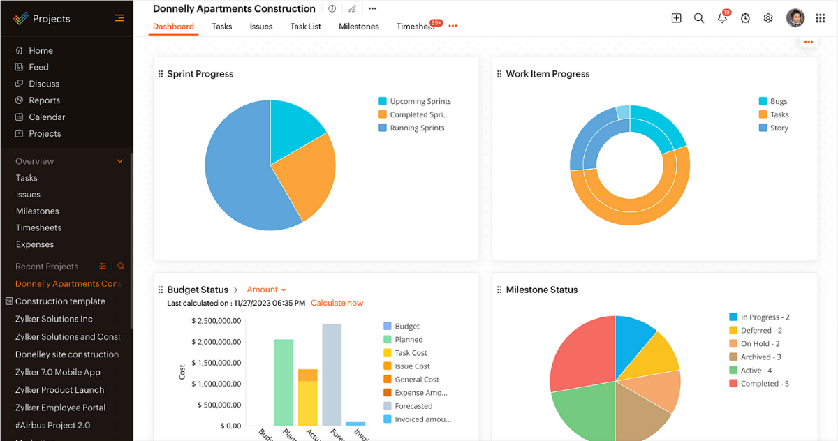 Zoho Projects