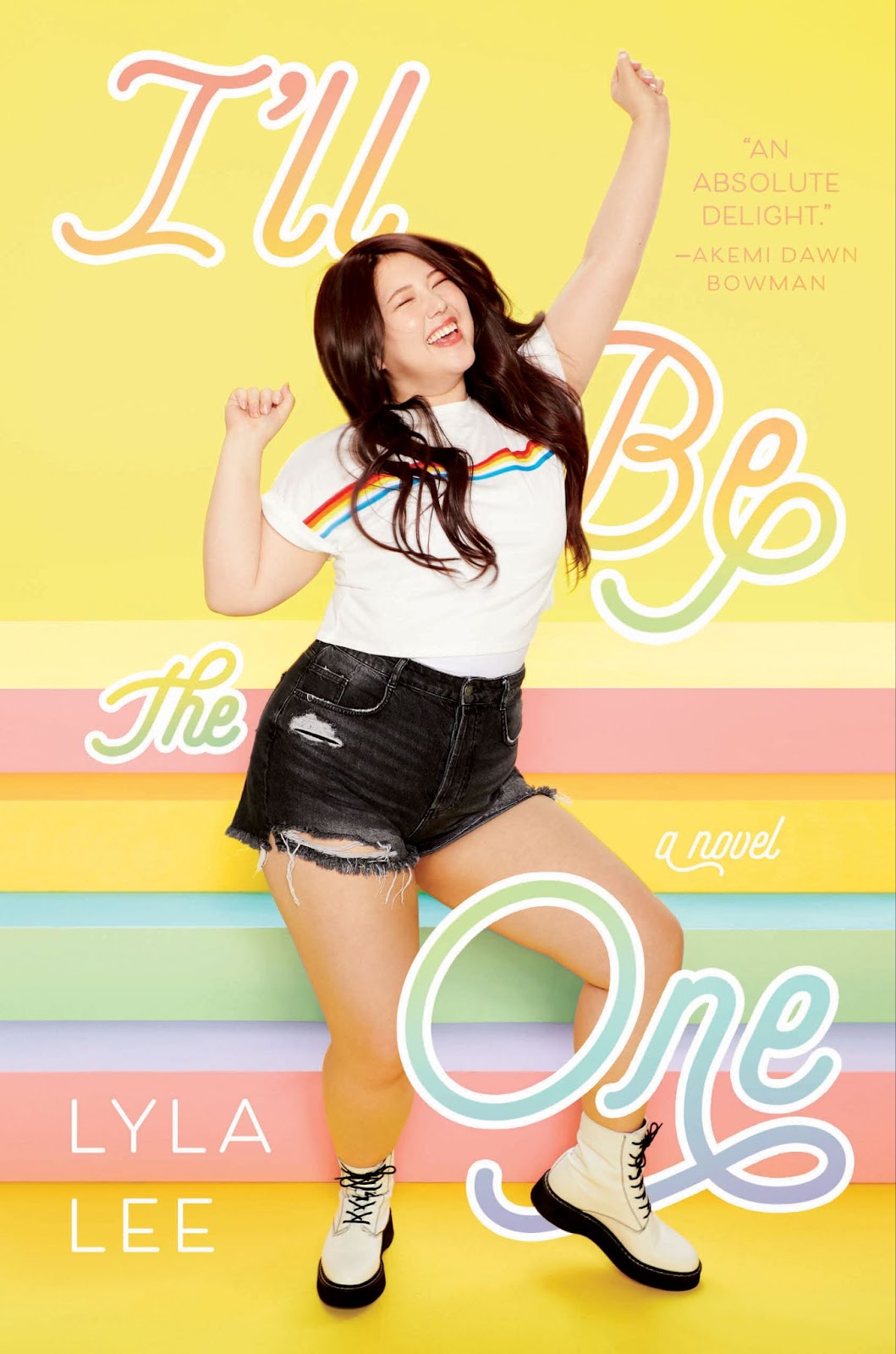 Isabel on the rainbow pastel hued covered of Lyla Lee's I'll Be The One